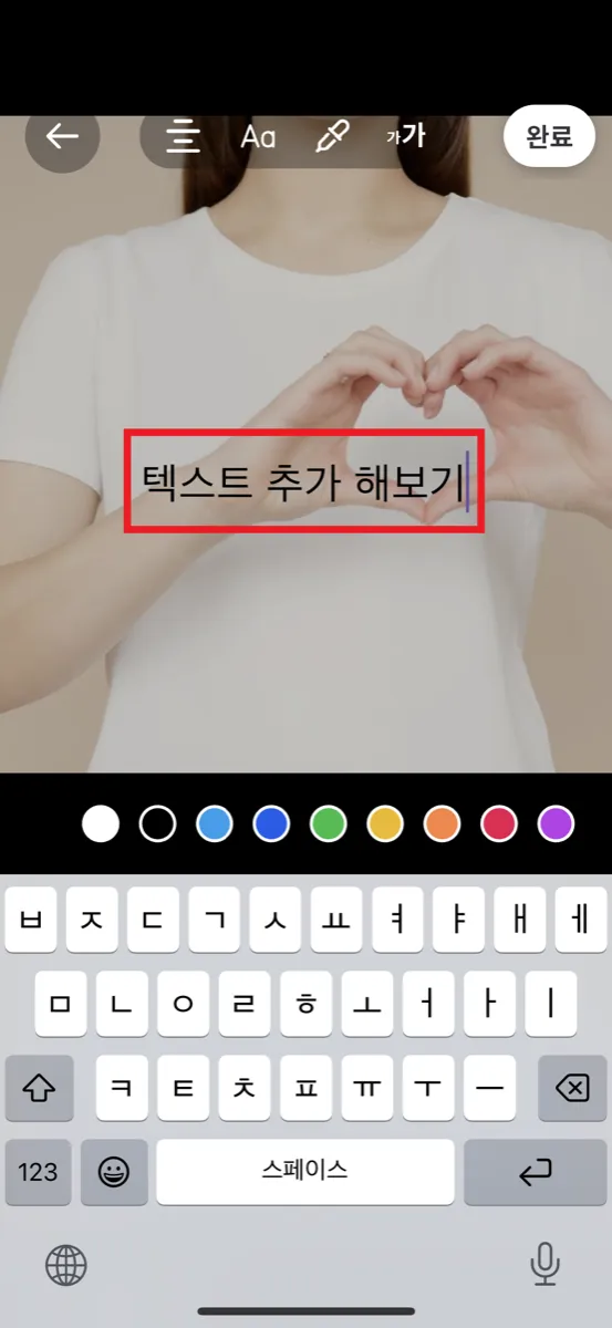 텍스트 입력